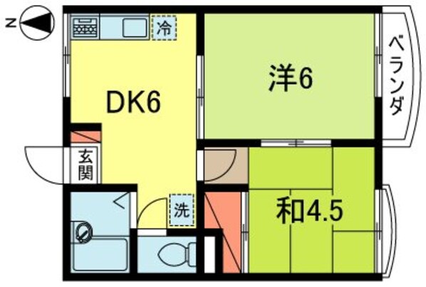 新高円寺駅 徒歩1分 2階の物件間取画像